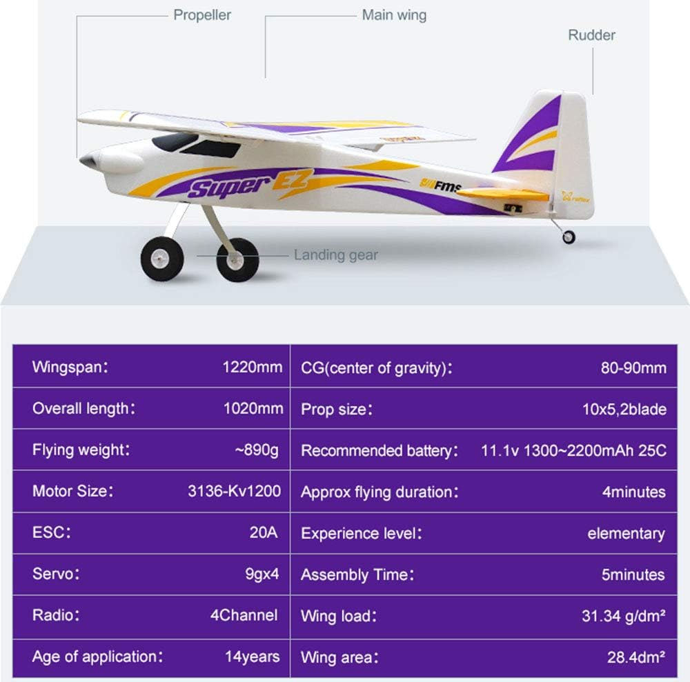 Remote Control Airplane RTF 1220mm Wingspan 4CH Water Sea Plane X408019