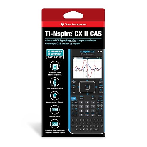 TI-Nspire CX II CAS Graphing Calculator with Color Screen K725