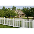 White Picket Fence with Post and Cap K3666