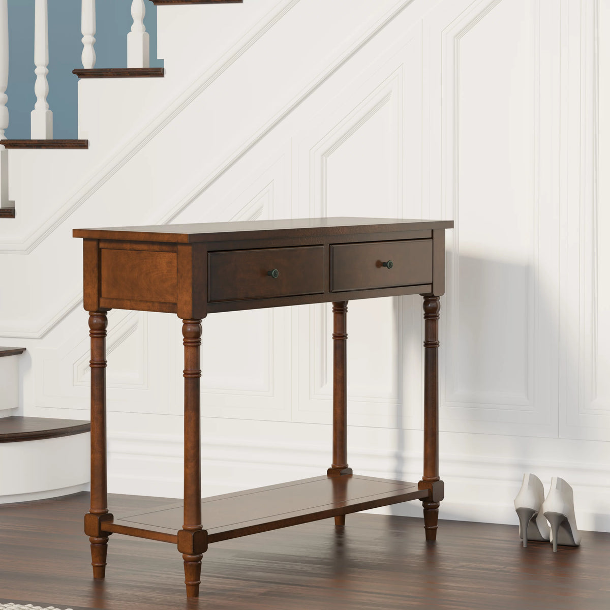 Solid Wood Sofa Table Q373