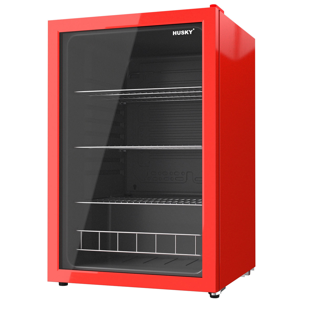 Red Freestanding Mini Fridge S423349