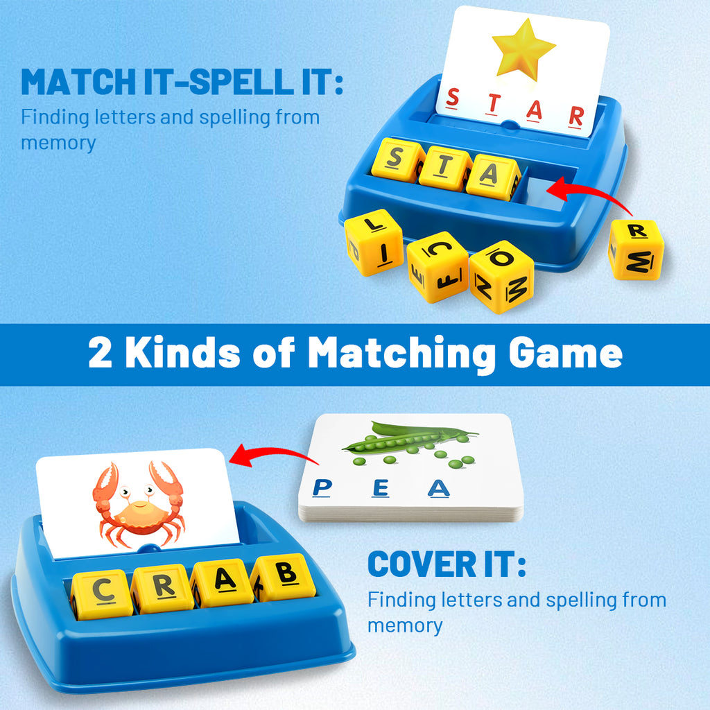 Matching Letter Spelling Games ABC Learning Toys for Kids B341740