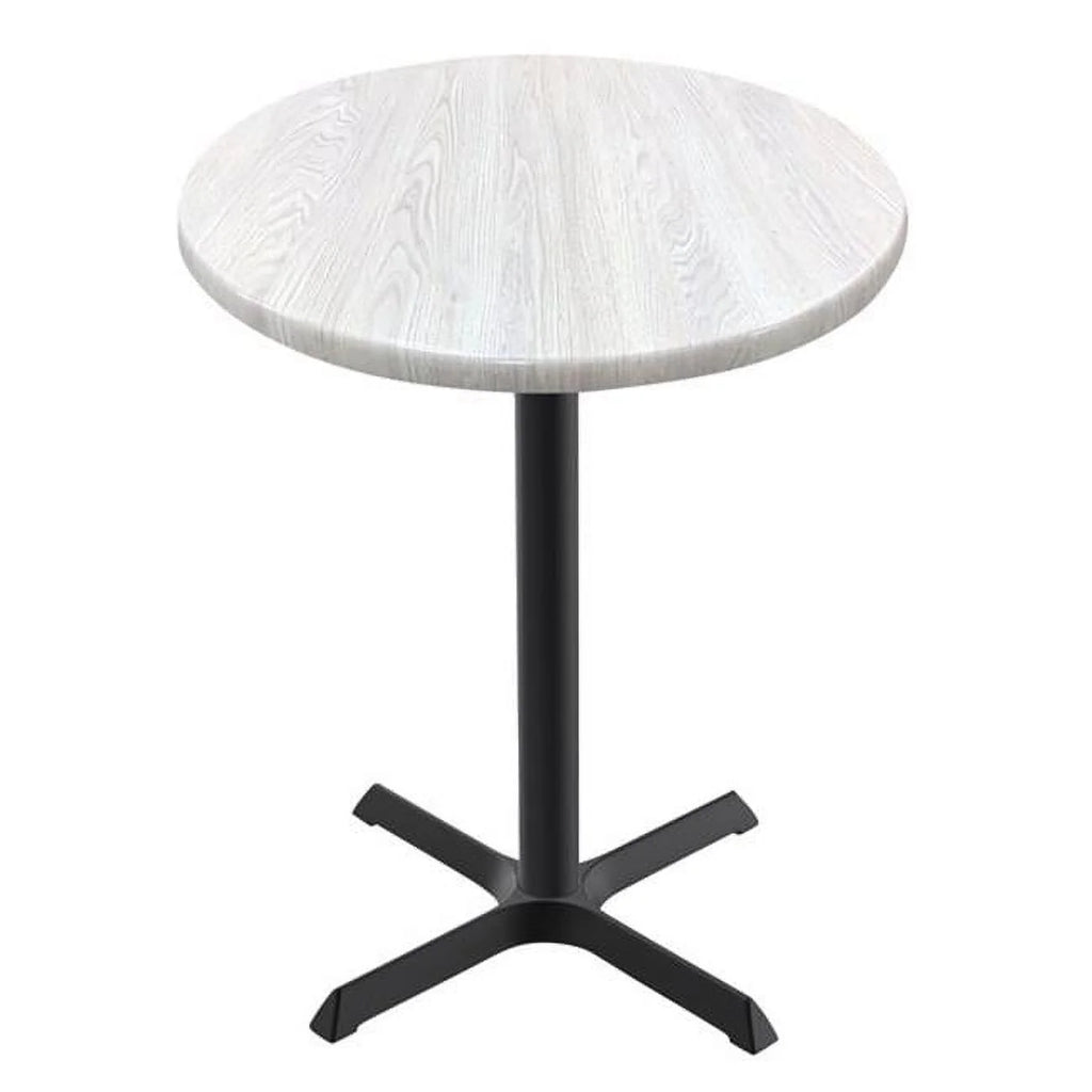 36 in. Tall Round Table with 30 in. Dia. White Ash Top V583
