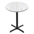 36 in. Tall Round Table with 30 in. Dia. White Ash Top V583