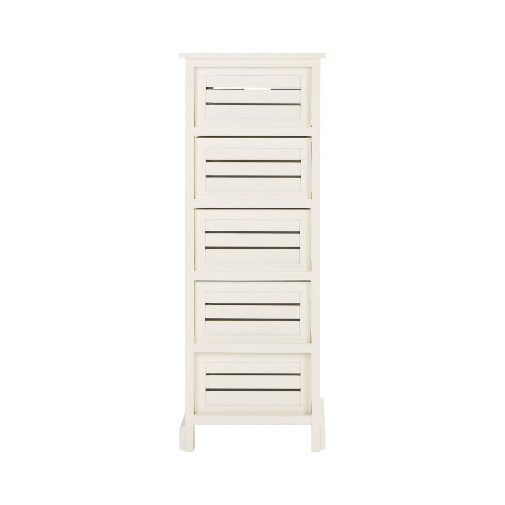 Cream 5-Drawer Cabinet D45173