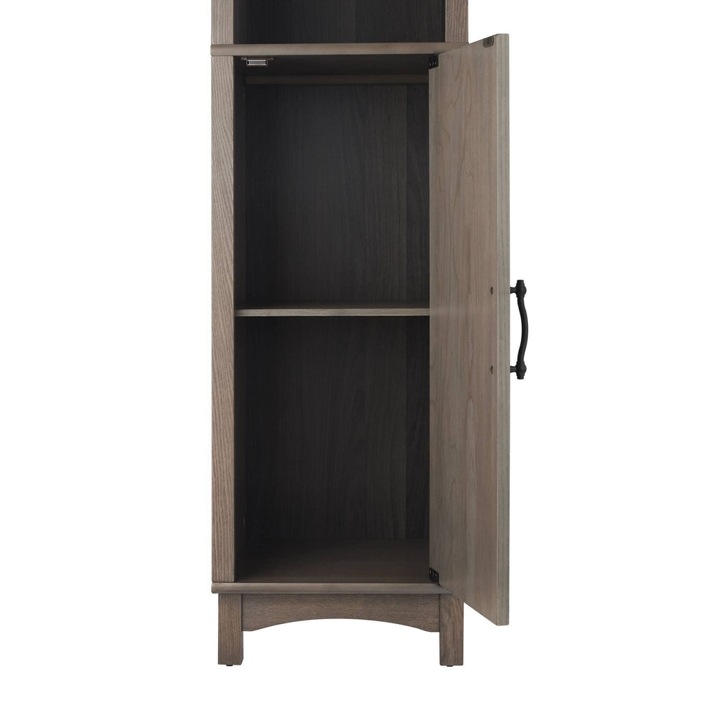 Wooden Bathroom Cabinet Linen Tower Salt Oak X54151