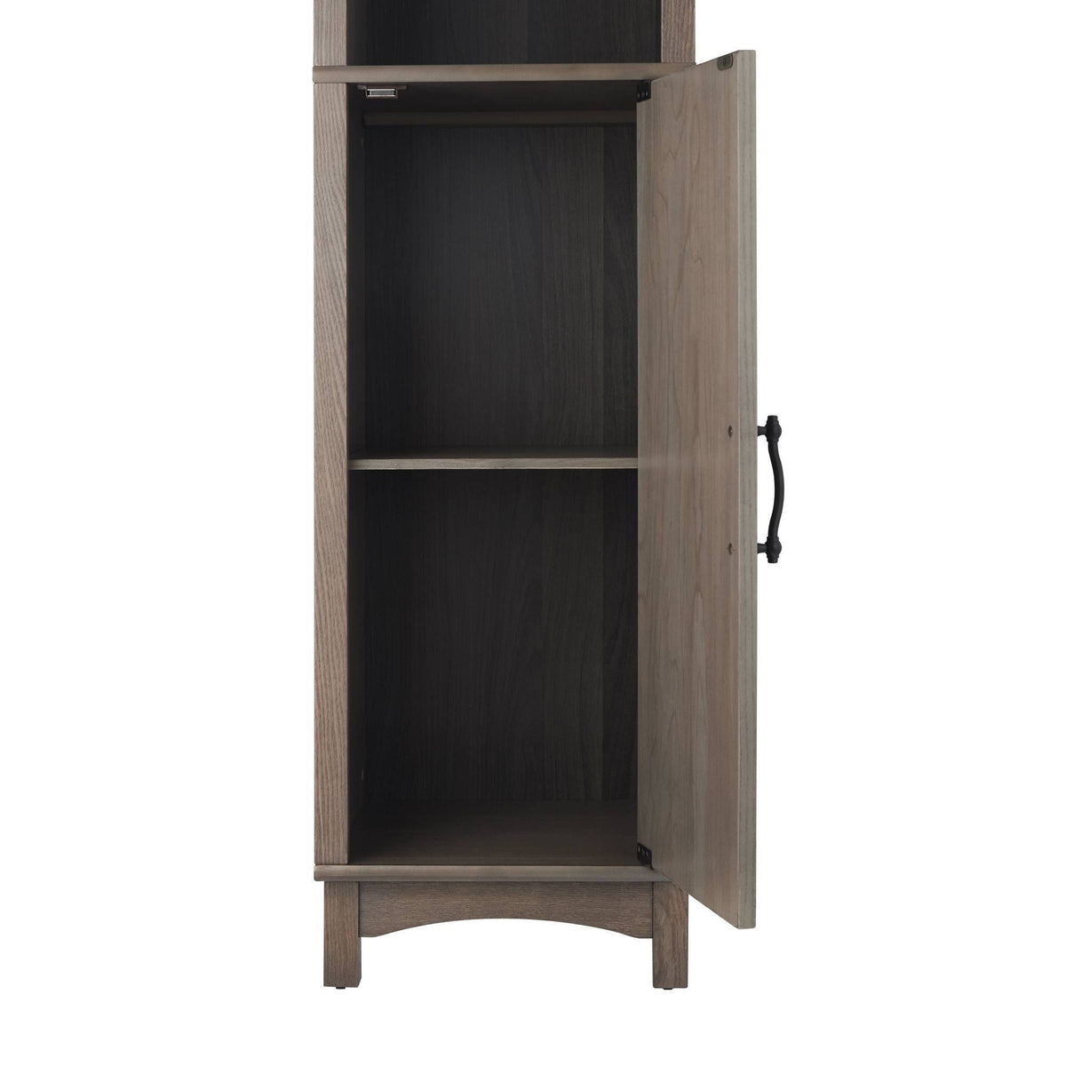 Wooden Bathroom Cabinet Linen Tower Salt Oak X54151