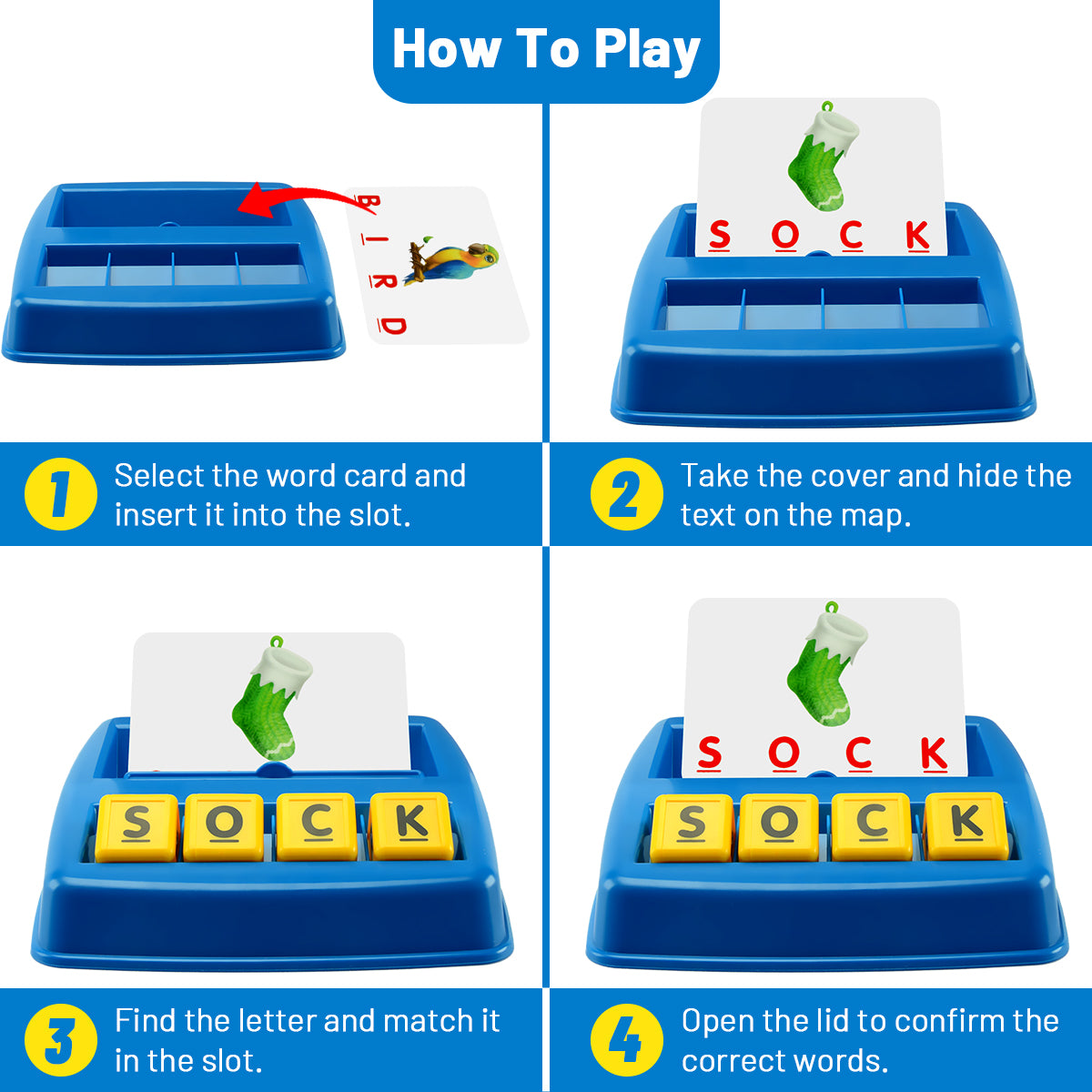 Matching Letter Spelling Games ABC Learning Toys for Kids B341740