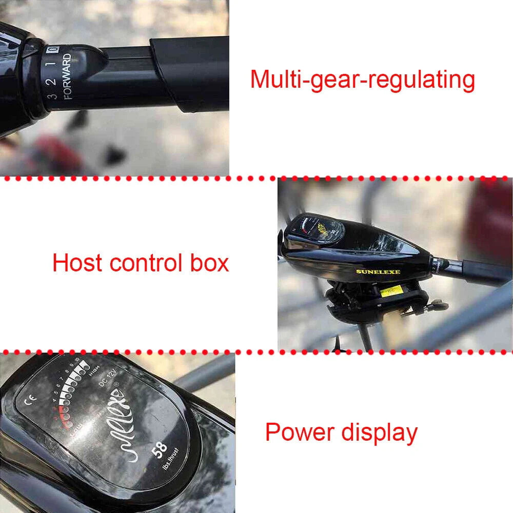 12V Electric Outboard Motor Trolling Engine 58LBS D735952
