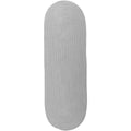 Gray Oval Reversible Braided Runner J89536