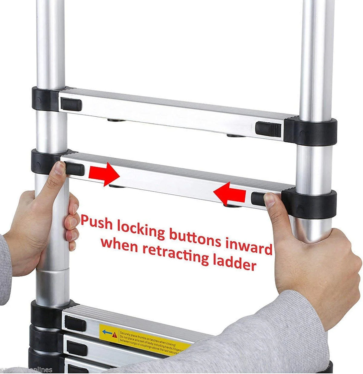 12.5 FT Aluminum Telescoping Ladder L3641