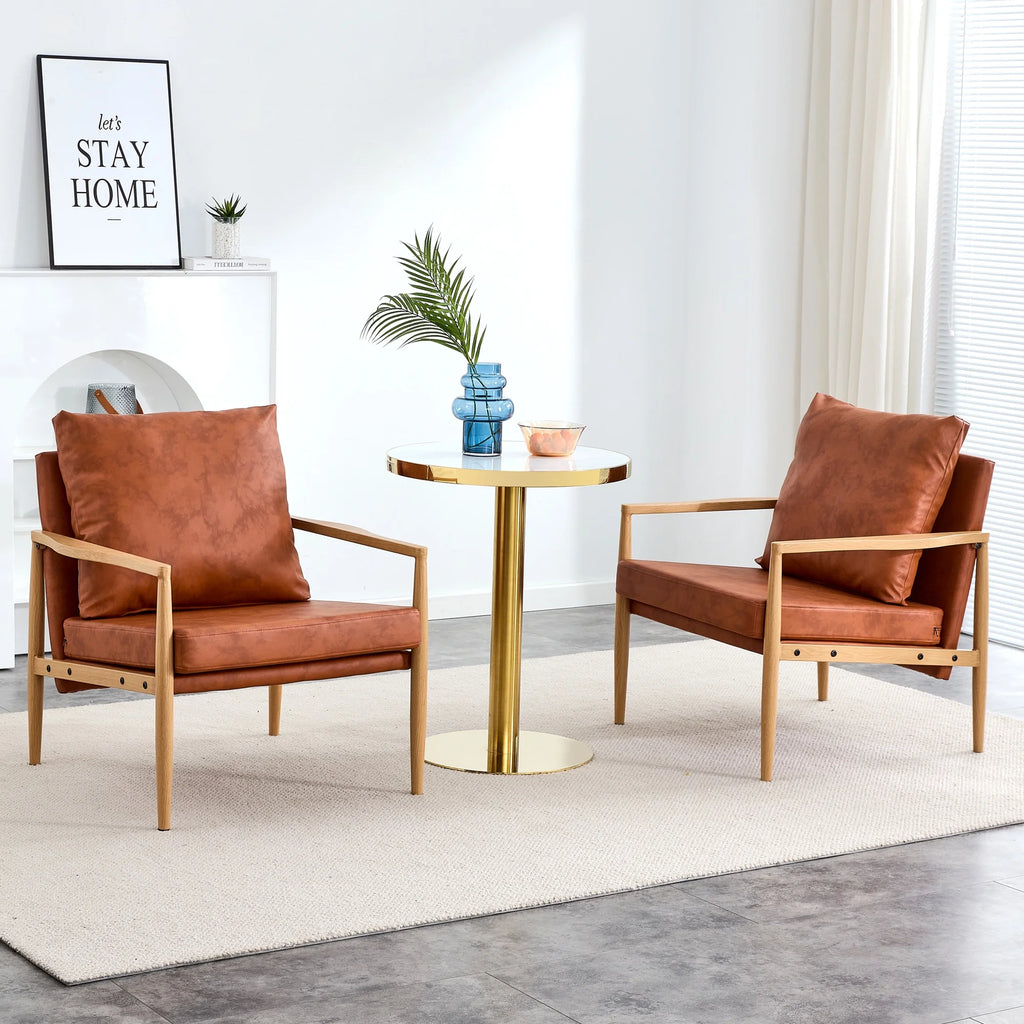 PU Leather Upholstered Armchair P245788