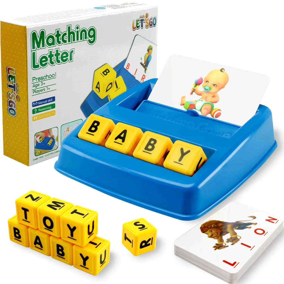 Matching Letter Spelling Games ABC Learning Toys for Kids B341740