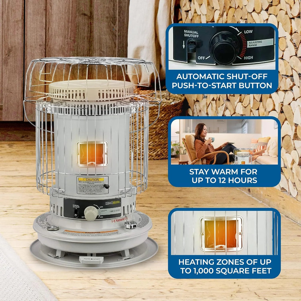 White Portable Kerosene Heater A964