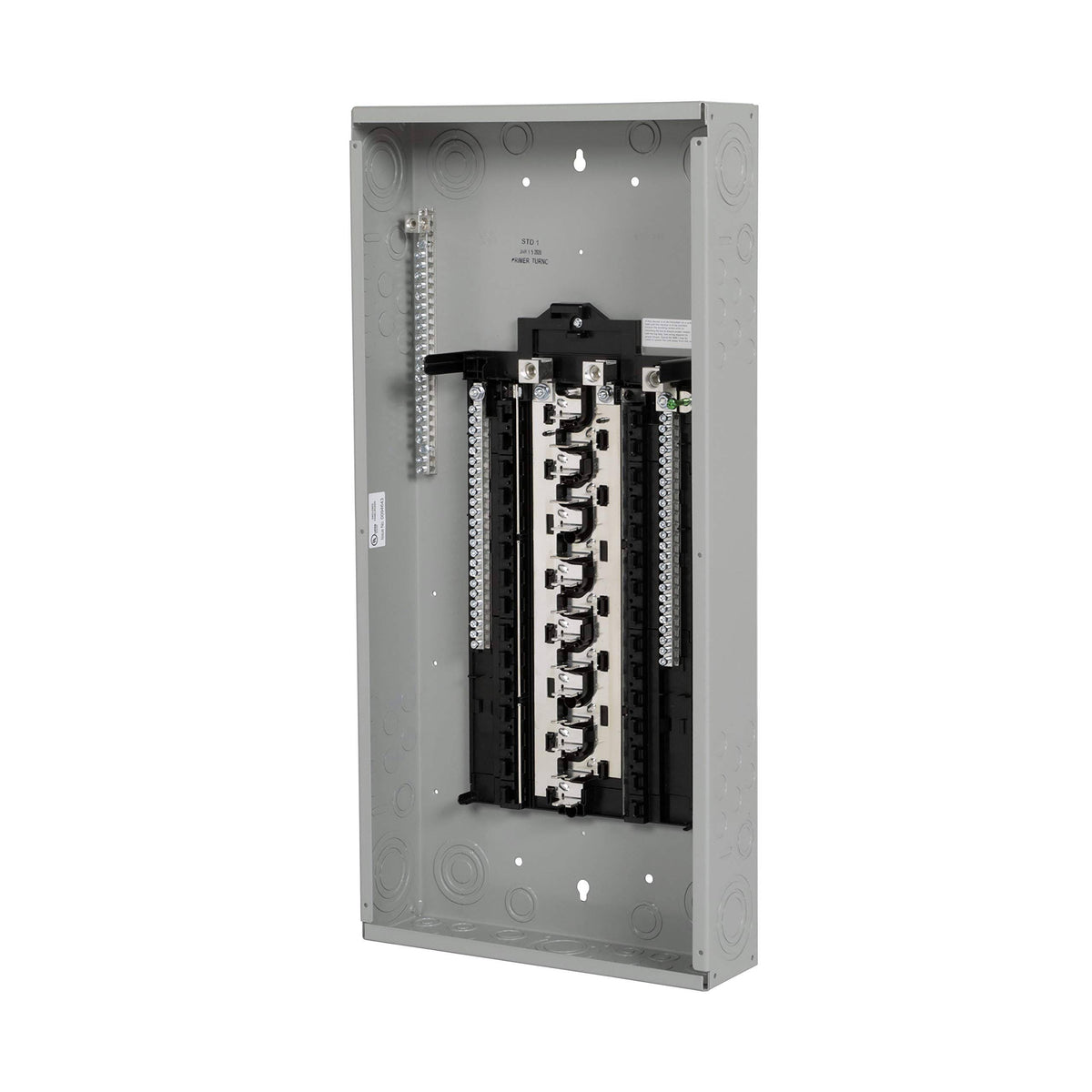 200 Amp 30-Space 48-Circuit Main Lug Load Center Indoor with Copper Bus, Grey J98545