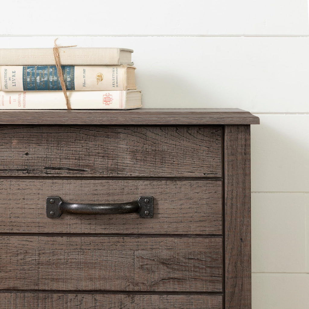 Engineered Wood Rectangular Full Bookcase Headboard Fall Oak with Storage and Sliding Doors I802