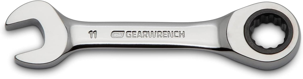 10 Pc. 12 Pt. Stubby Ratcheting Combination Wrench Set, Metric Z989441