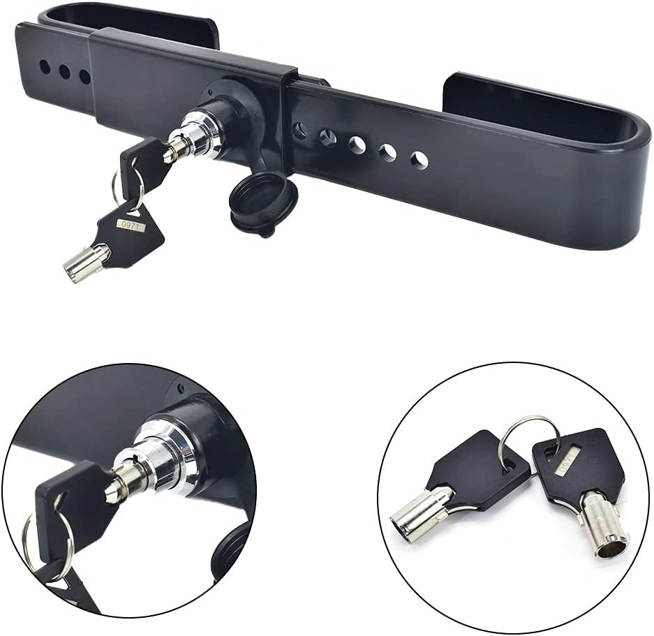 Steel Cargo Door Lock with 2 Tubular Keys I817