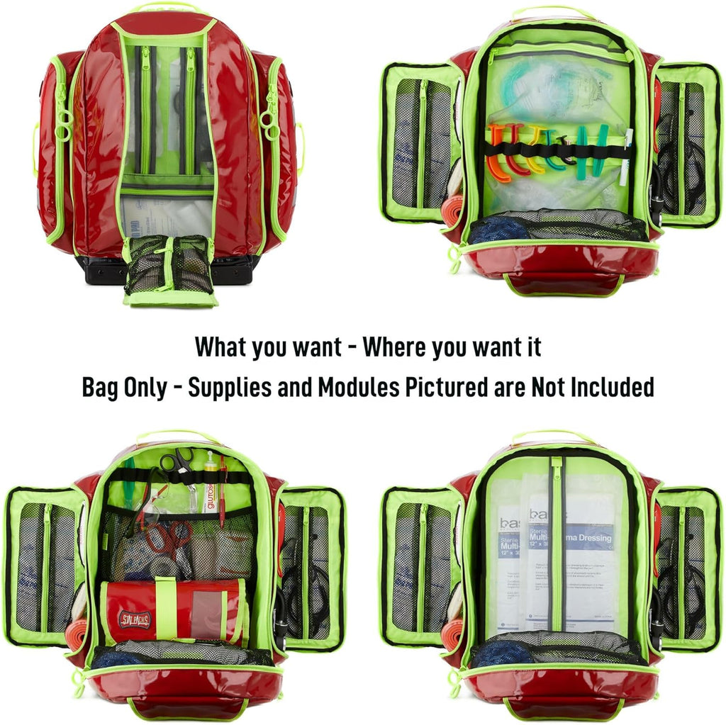 Black BLS ALS Medic Backpack Jump Bag F21946