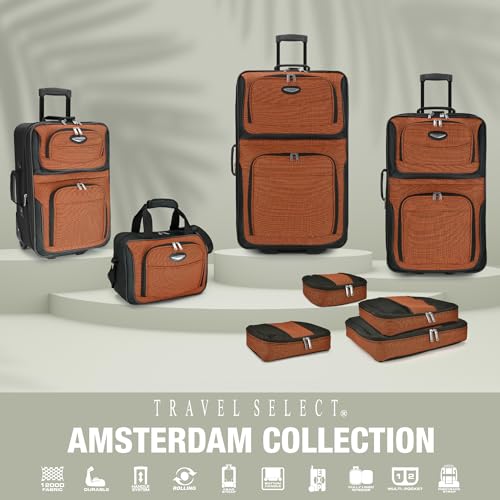4-Piece Softside Expandable Luggage Set, Gray D914