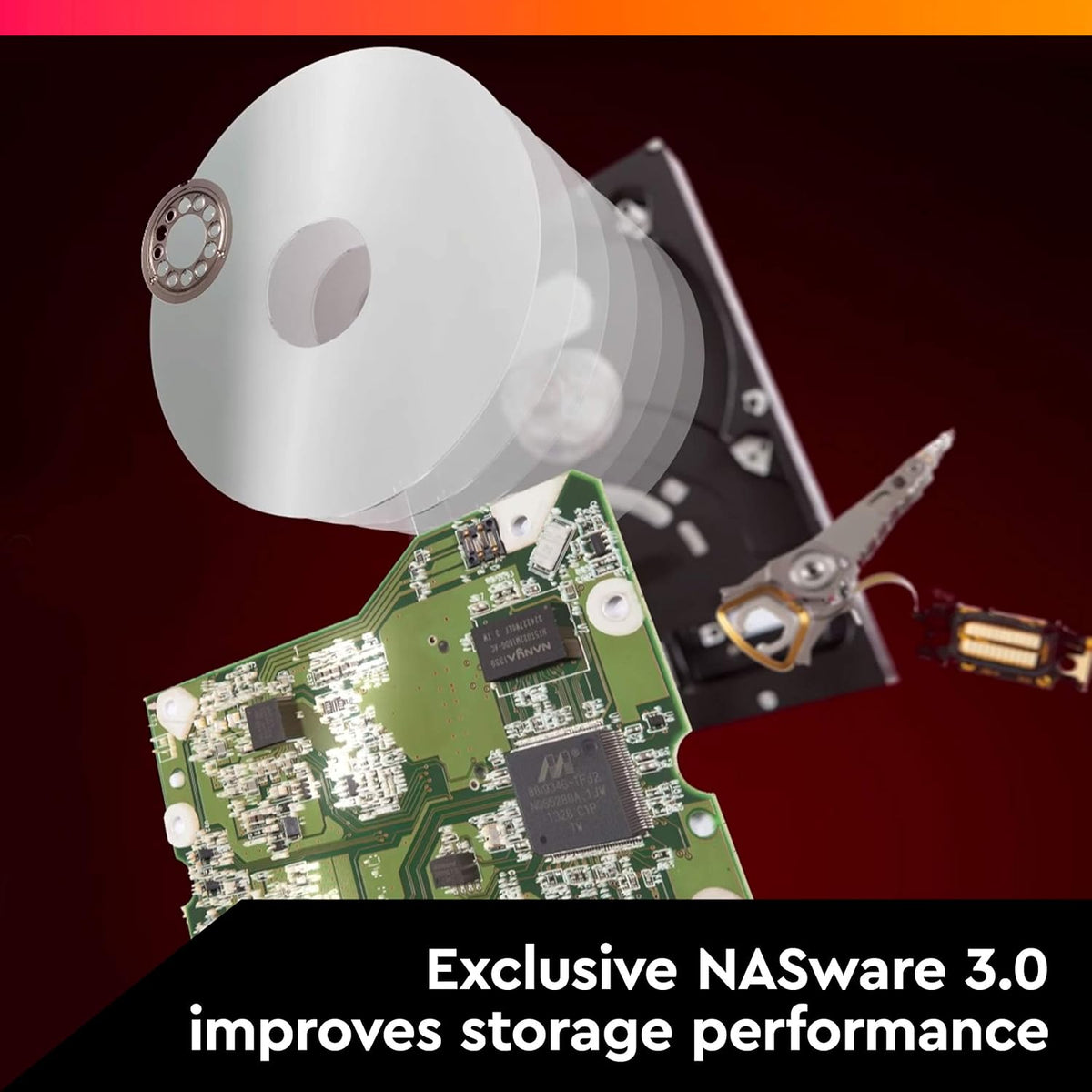 8TB NAS Internal Hard Drive HDD - 7200 RPM, SATA 6 Gb/s, CMR, 256 MB Cache, 3.5 I881006