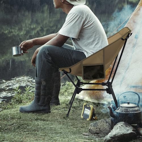 Compact Camping Chair with Side Pockets N53589