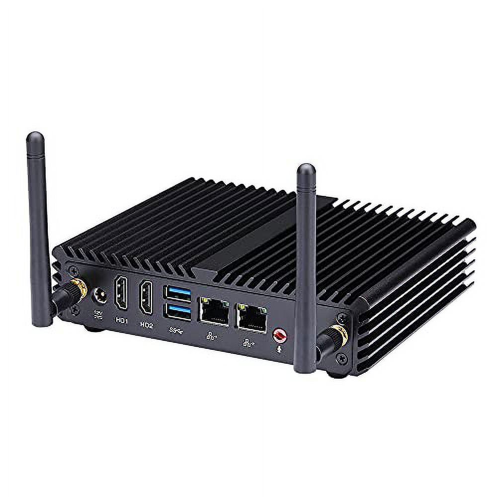 Mini Desktop Computer Fanless Intel Pentium J3710 Quad Core 8GB RAM 128GB SSD P5601