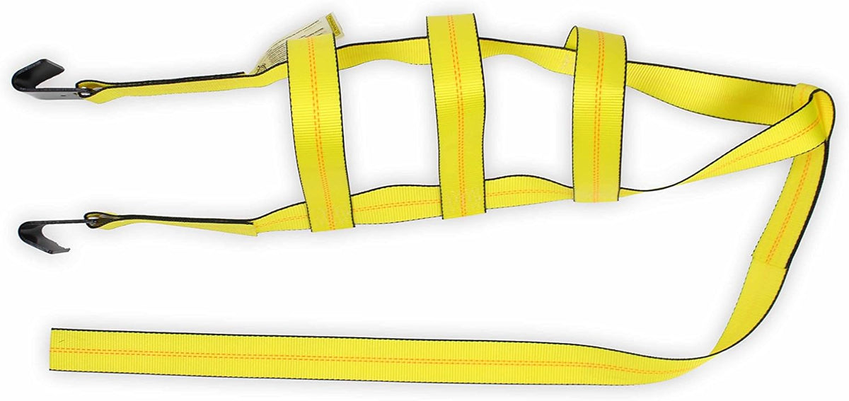 2-Pack Car Wheel Straps with Flat Hooks B8789