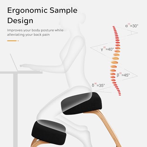 Adjustable Kneeling Chair with Cushion T5295