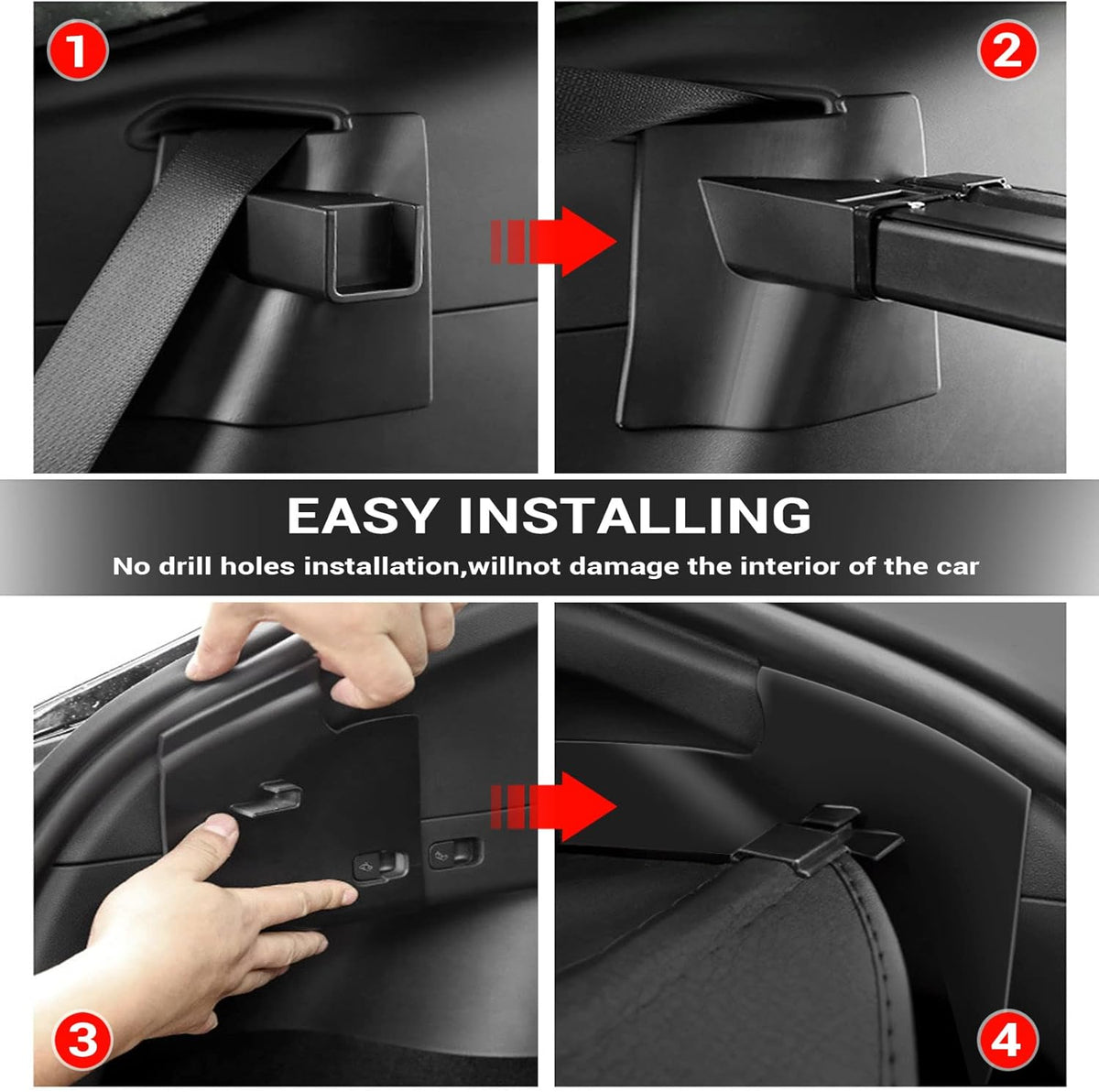 Waterproof Retractable Car Trunk Cover Pack of 2 C711