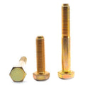 5/8 inch-11 x 1 3/4 inch Grade 8 Hex Cap Screw Alloy Steel Yellow Zinc Plated M718