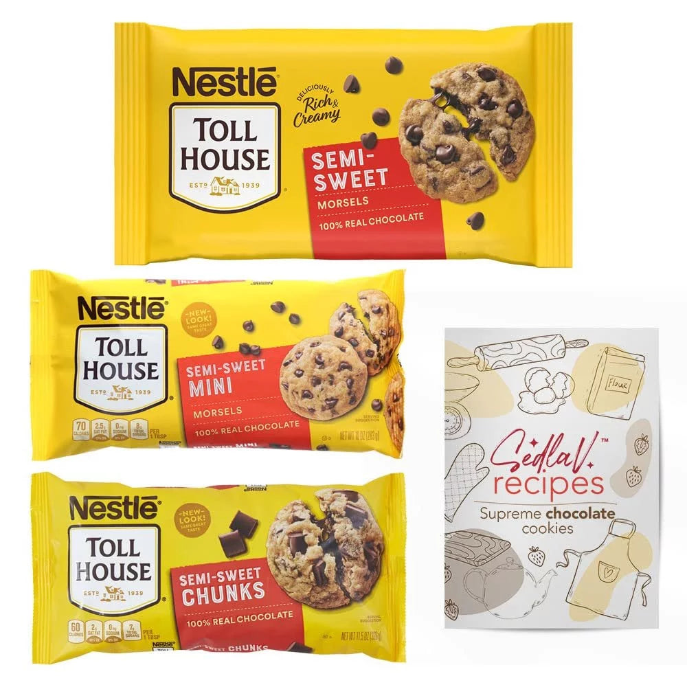 Semi-sweet Chocolate Chunks, Mini and Regular Morsels & Chocolate Chips for Baking H87698