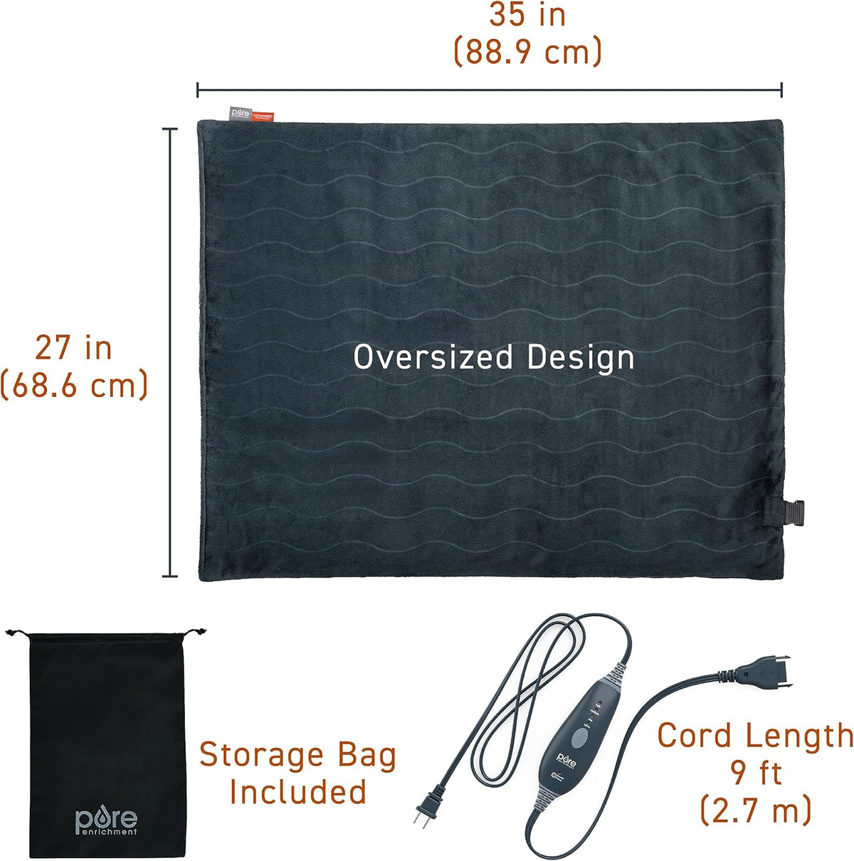 Oversized Far Infrared Heating Pad T534478