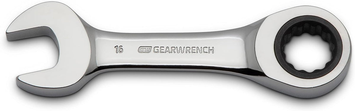10 Pc. 12 Pt. Stubby Ratcheting Combination Wrench Set, Metric Z989441