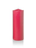 Set of 12 Pink Pillar Candles E9171