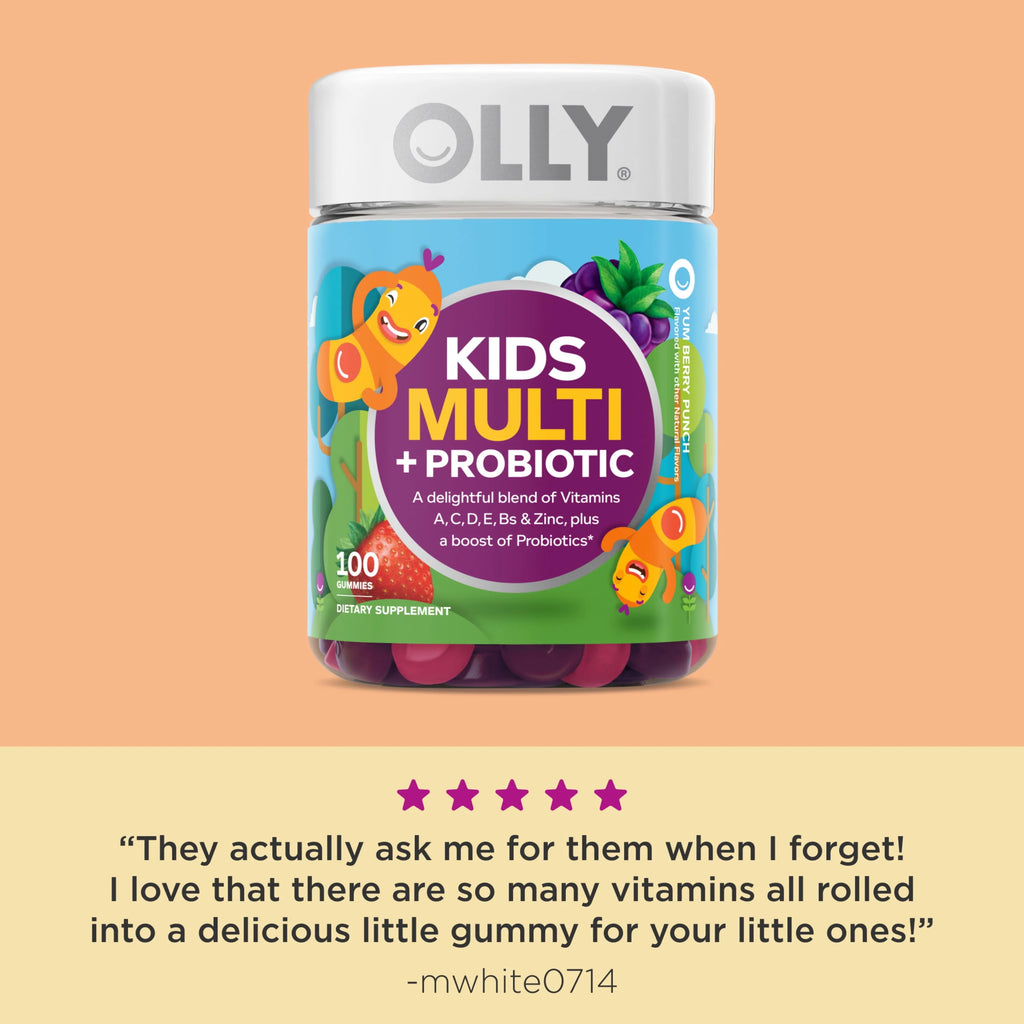 Kids Multivitamin Probiotic Gummy, Berry, 100 Ct R970
