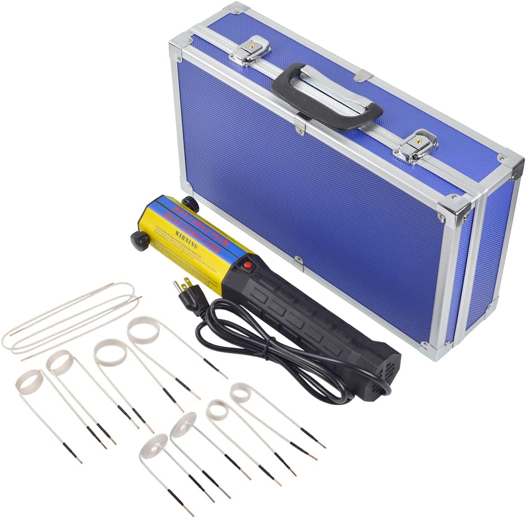 Magnetic Induction Heater 10 Coils 1000W 110V Flameless Hand Held Automotive Electromagnetic Disassembly Repair Set D97728