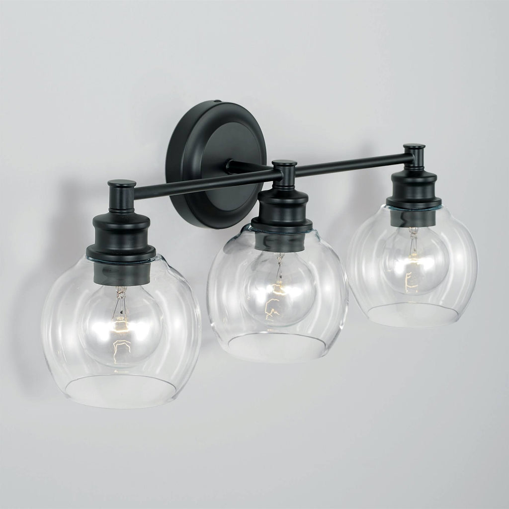 2 Light Matte Black Vanity T646269