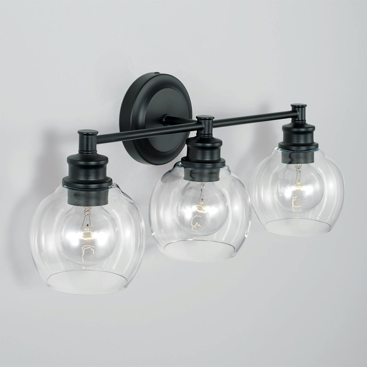 2 Light Matte Black Vanity T646269