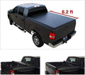 Black Vinyl Soft Roll-up Truck Bed Tonneau Cover with Rails J1292