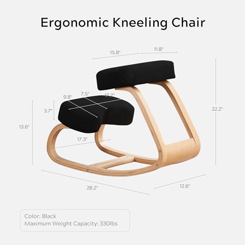 Adjustable Kneeling Chair with Cushion T5295
