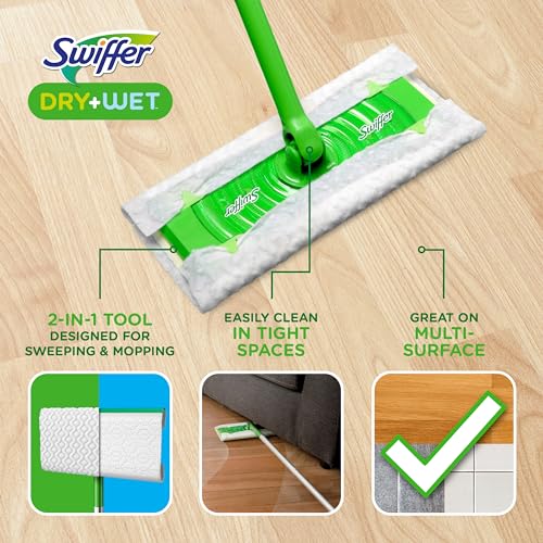 20 Piece Dry and Wet Mop Starter Kit with 19 Refills S500