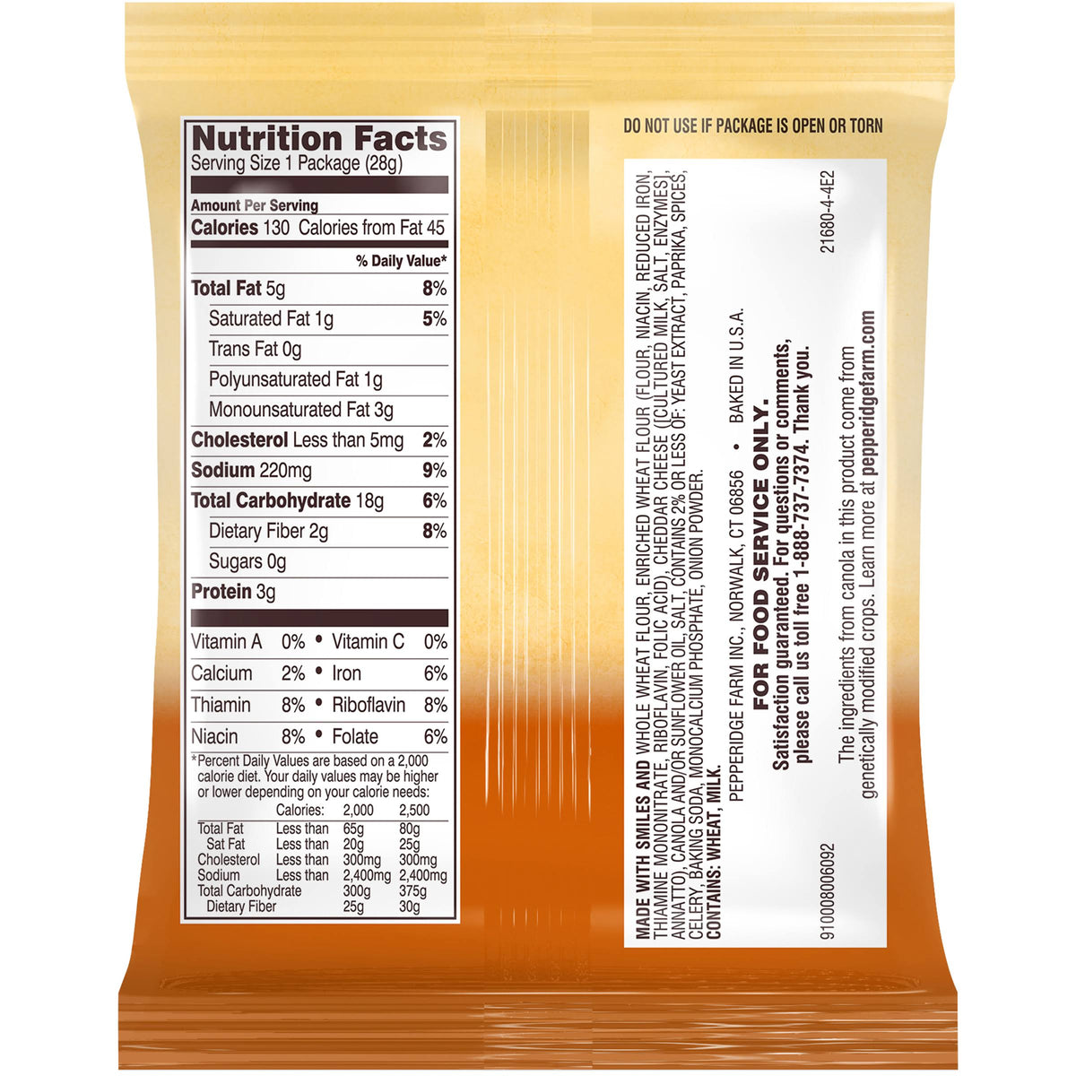 Whole Grain Cheddar Crackers E7995