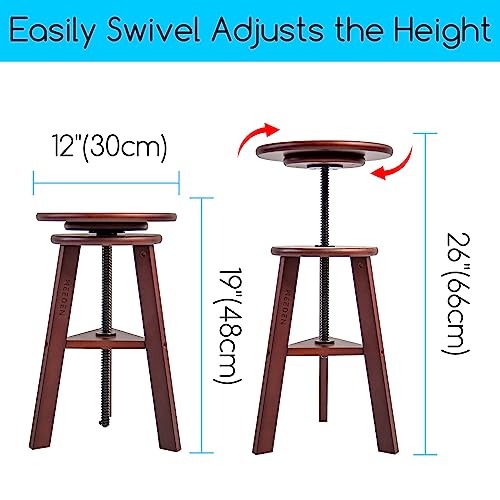 Wooden Drafting Stool with Adjustable Height K143