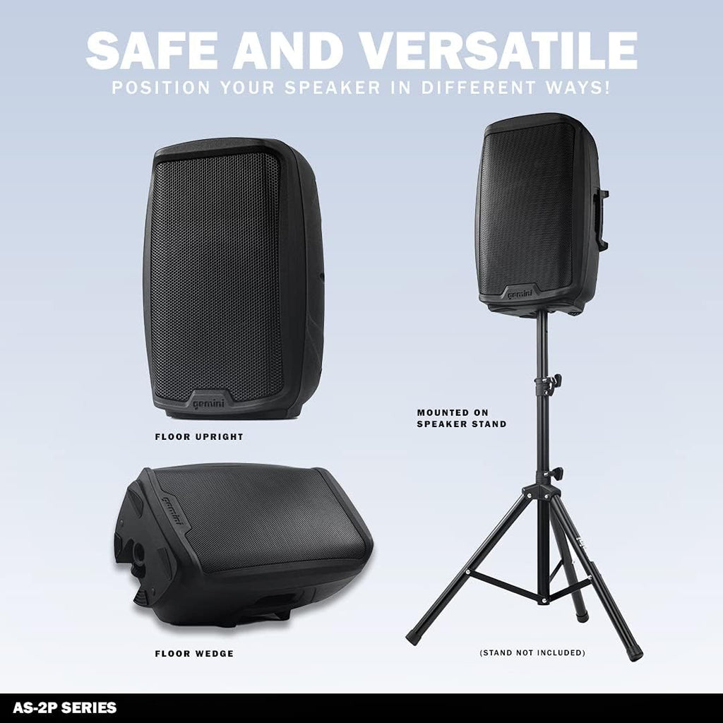 15 Inch 2000W 2-Channel PA DJ Monitor Speakers R7299