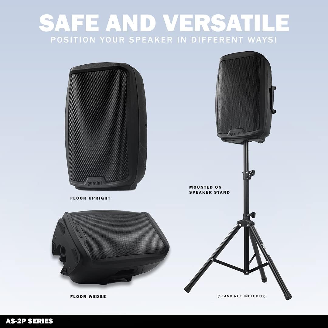 15 Inch 2000W 2-Channel PA DJ Monitor Speakers R7299