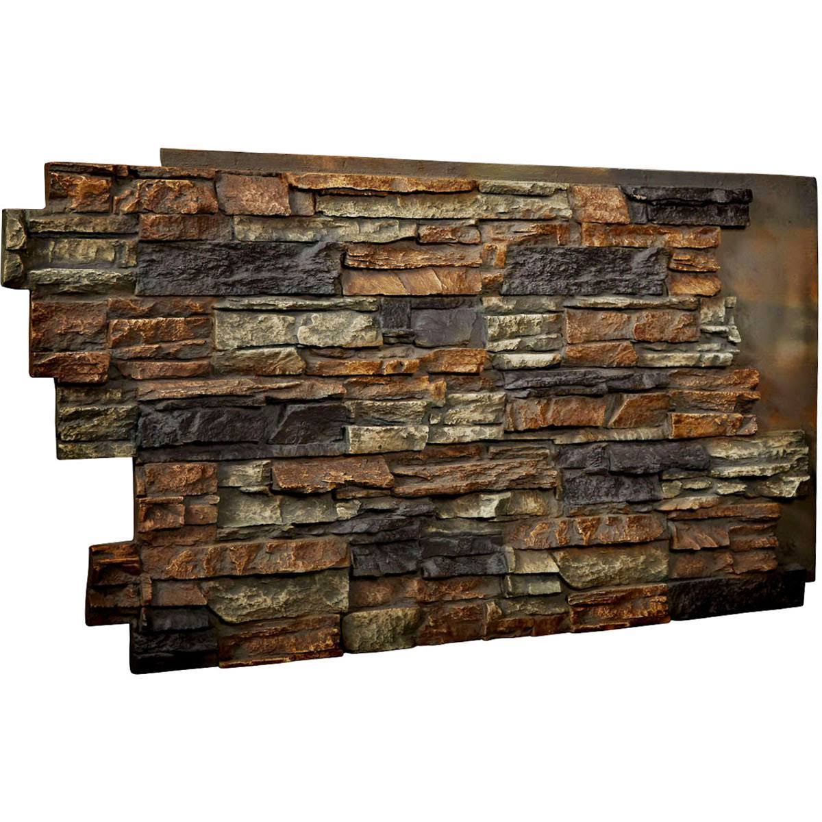 Redstone 48x22W x 25x22H x 1 1/2x22D Faux Stone Siding Panel T558779