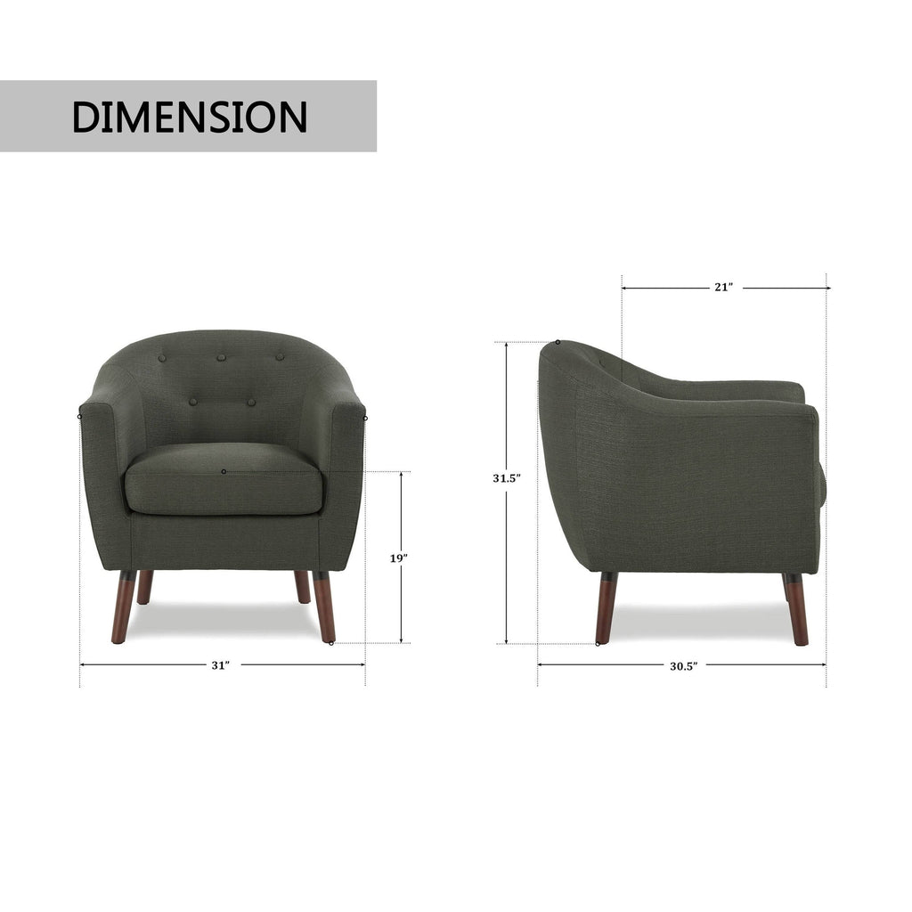 Sage Grey Accent Chair Z391