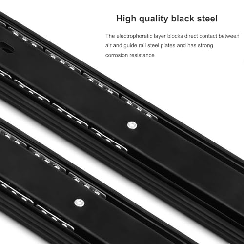Drawer Slides 1 Pair 20 Inch Side Mount Ball Bearing Full Extension U552