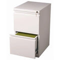 White 2 Drawer Mobile File Cabinet A53154